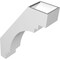 Ekena Millwork 5-in. W x 16-in. D x 22-in. H Pescadero Architectural Grade PVC Knee Brace BRCP05X16X22PEC - alternate 2
